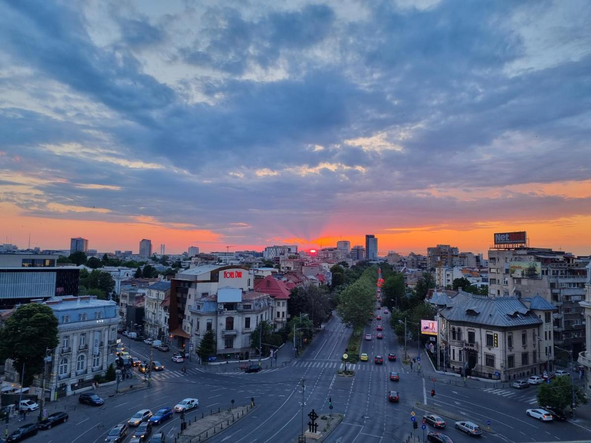 Golden Studio- Panoramic View With Terrace Bükreş Dış mekan fotoğraf